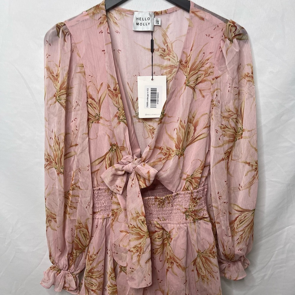 Floral print dress from Hello Molly size small never worn with tags